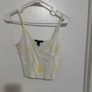 Forever 21 Yellow Tie-Dye Camisole